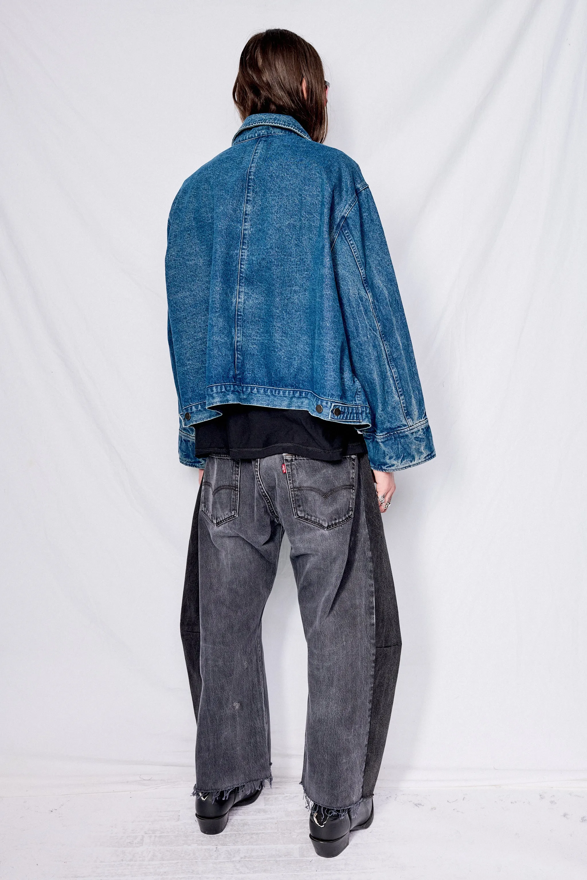 Dark Indigo Denim Fireman Box Jacket