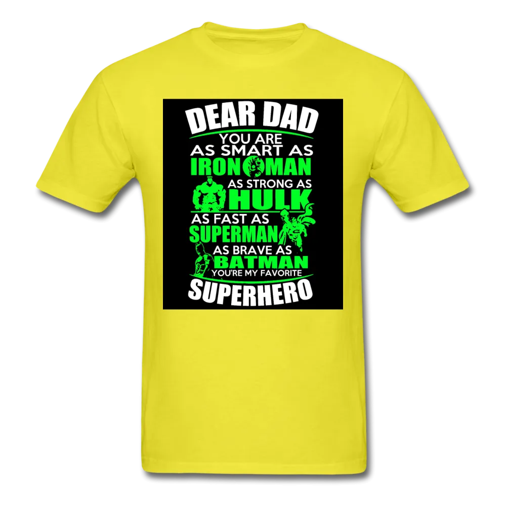 Dear Dad Superhero Men's T-Shirt