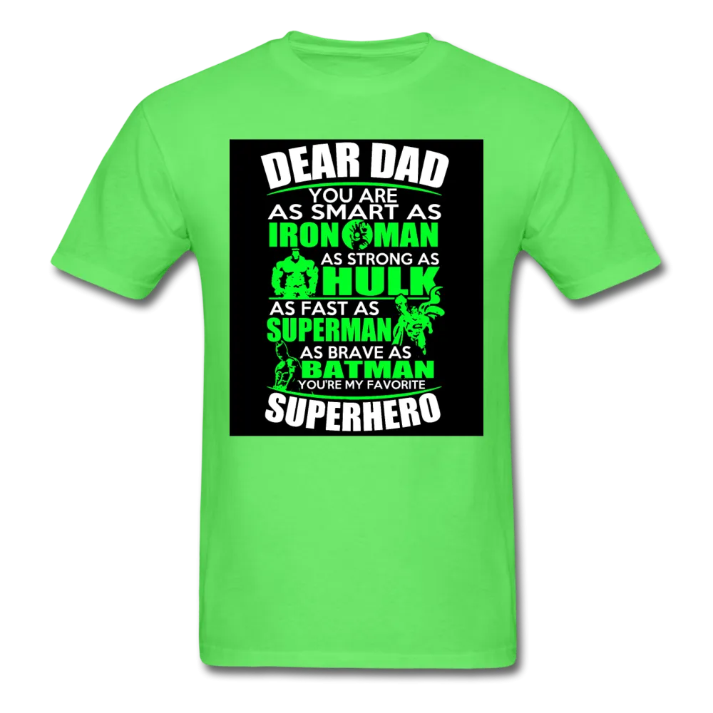 Dear Dad Superhero Men's T-Shirt