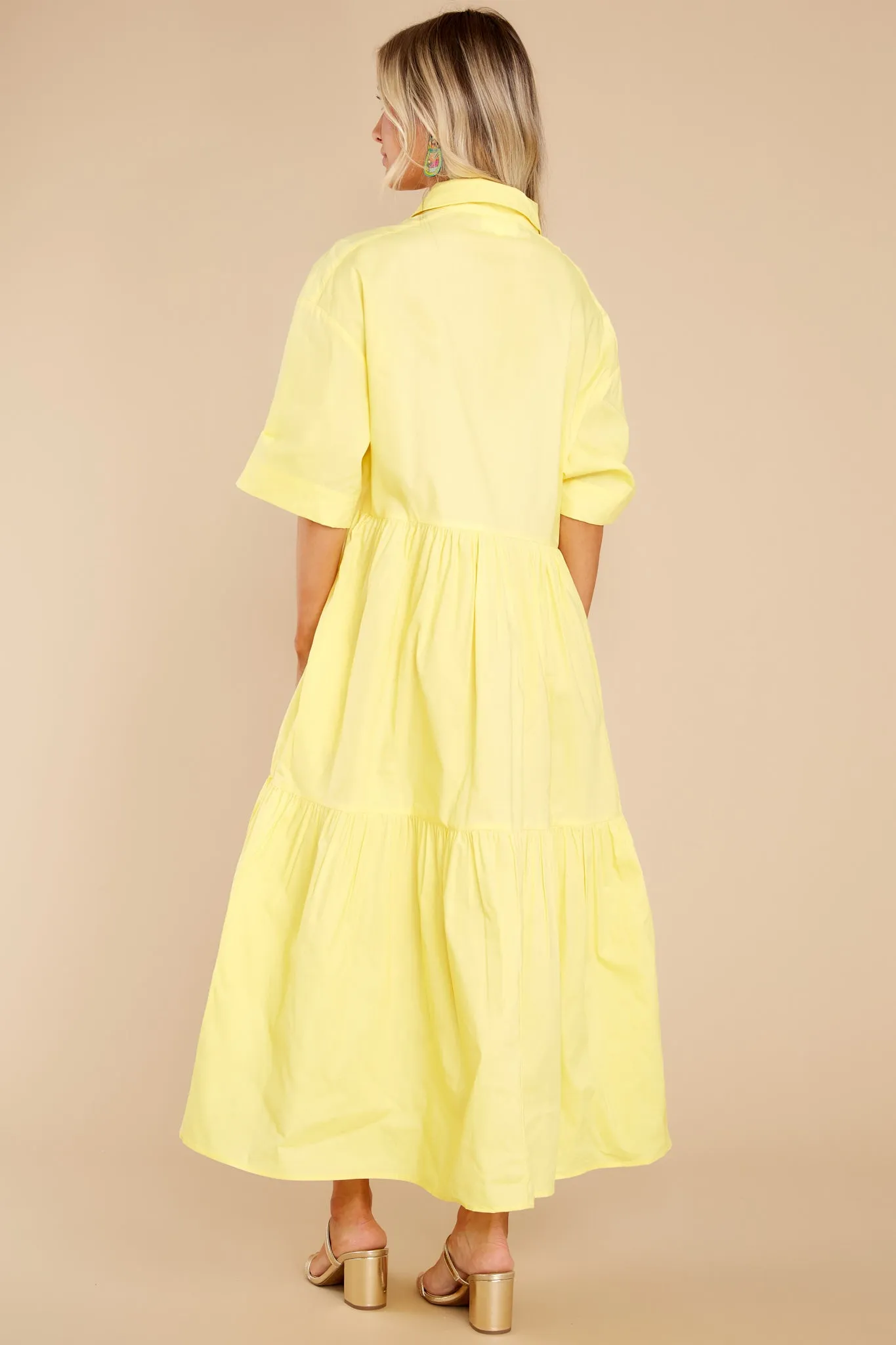 Designed To Unwind Yellow Maxi Dress