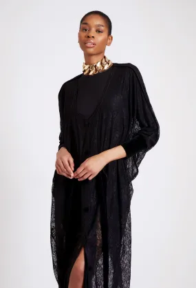 Draped Lace Tunic - Panther