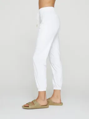 Drawstring Pants - White