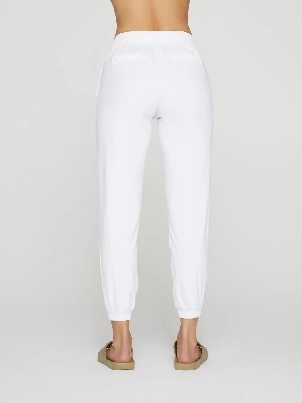 Drawstring Pants - White