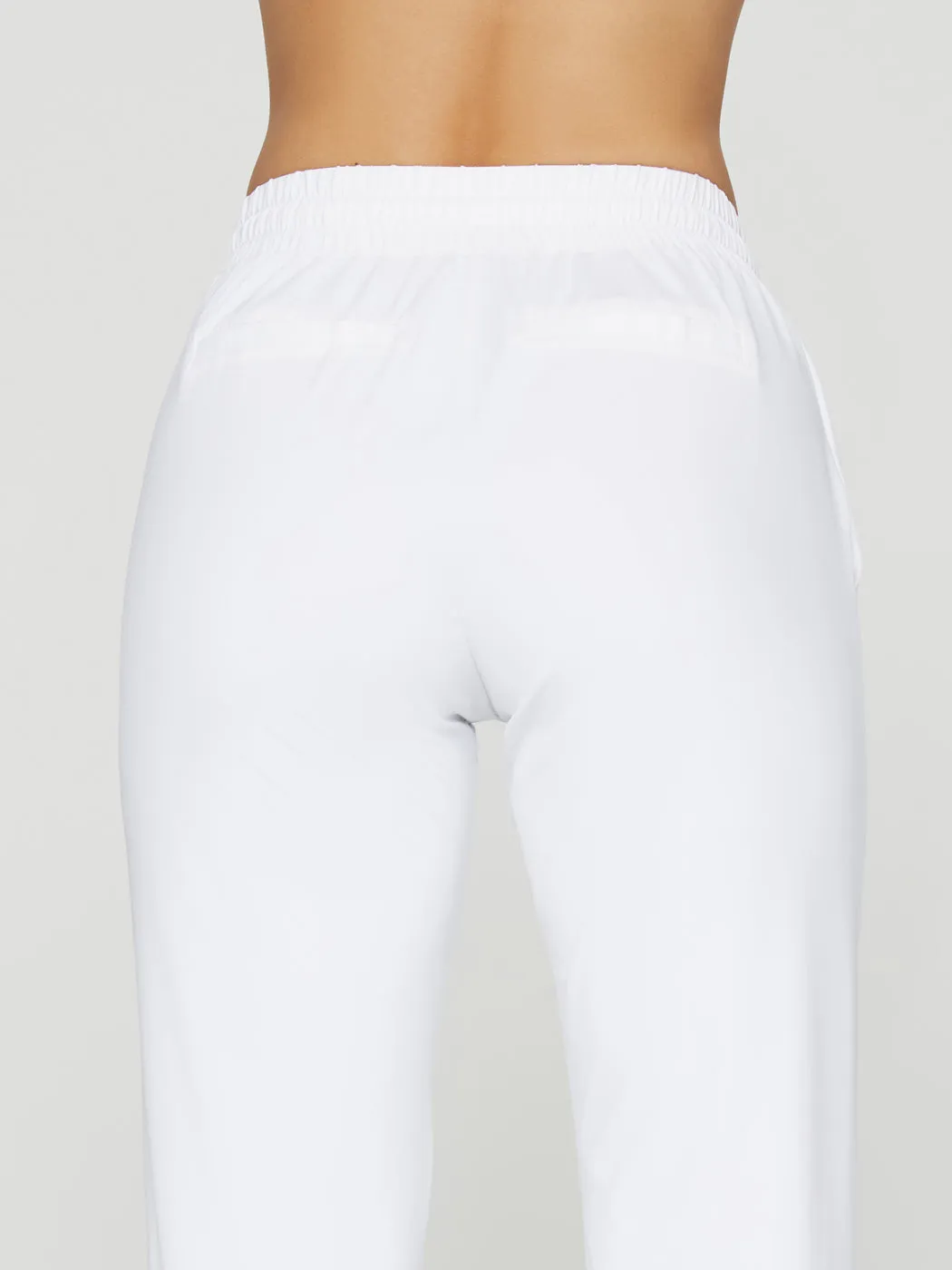 Drawstring Pants - White