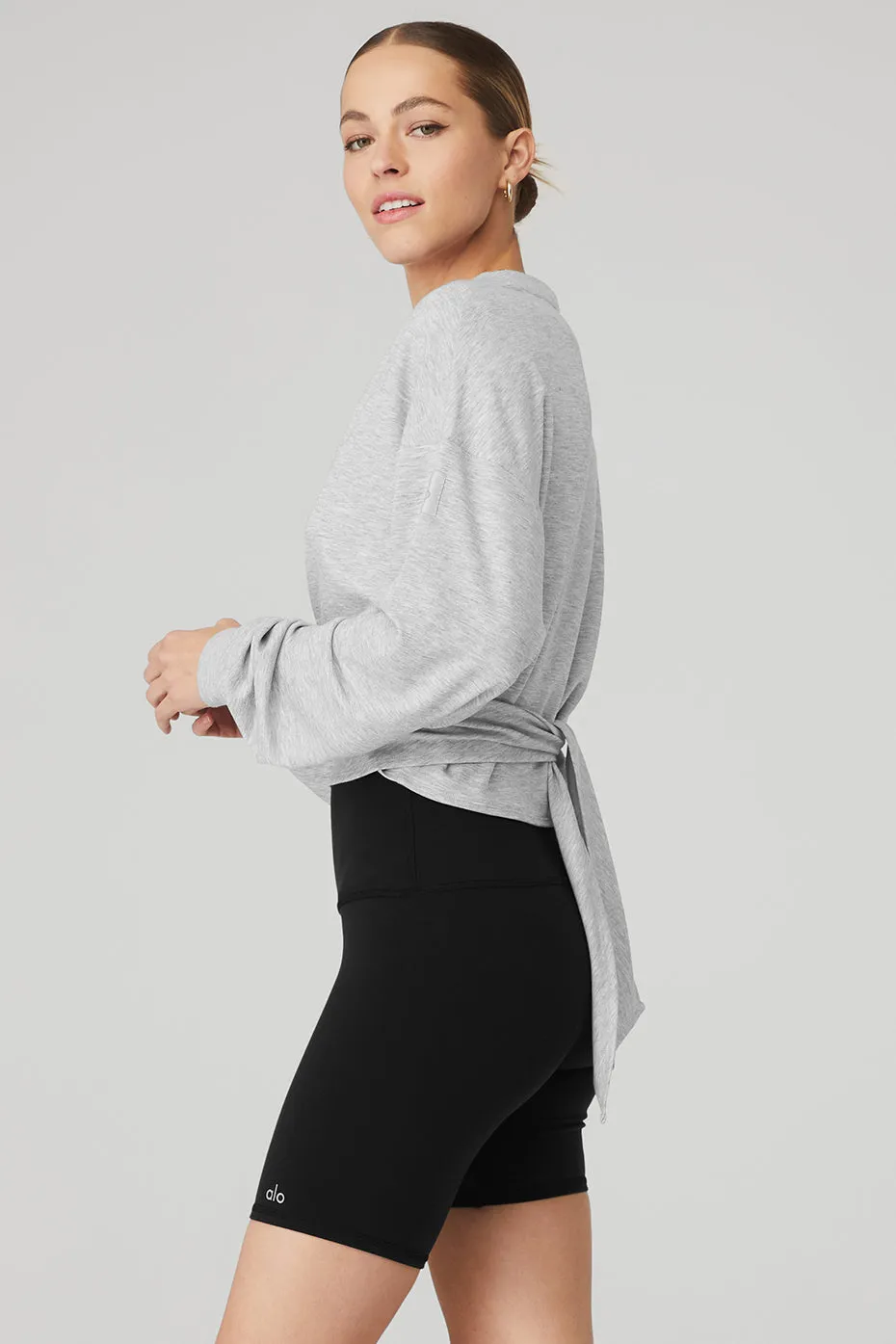 Dreamy Wrap Pullover - Athletic Heather Grey