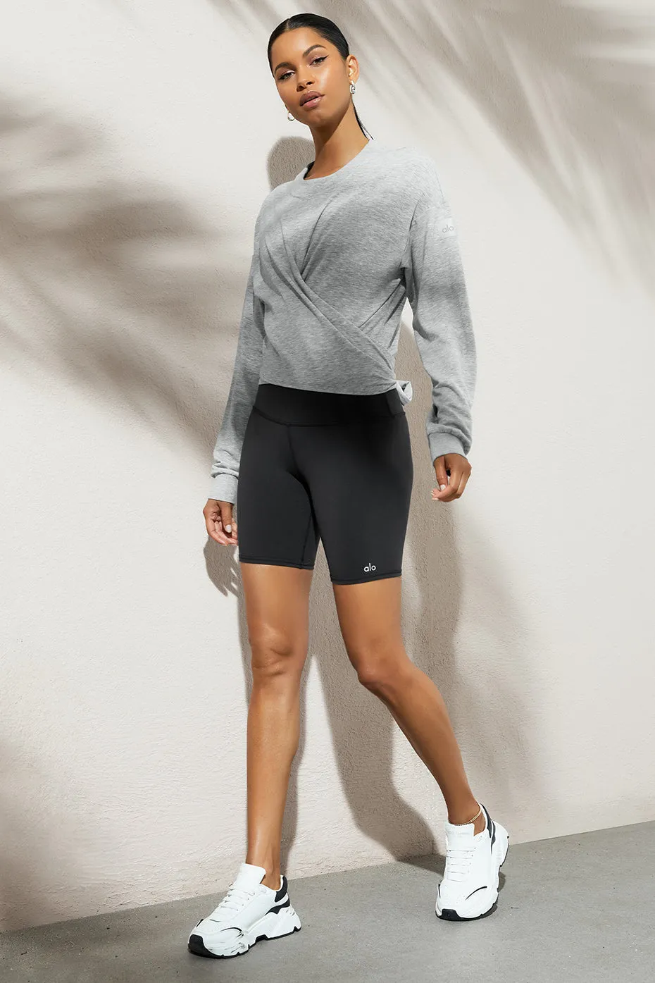 Dreamy Wrap Pullover - Athletic Heather Grey