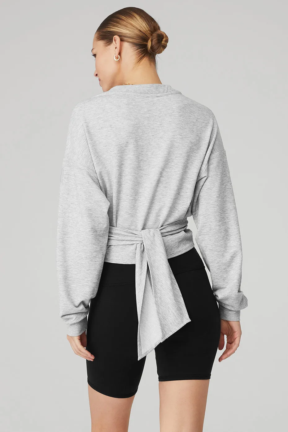 Dreamy Wrap Pullover - Athletic Heather Grey