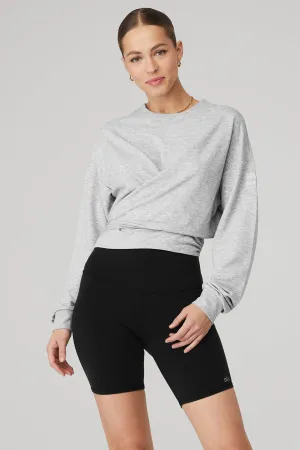 Dreamy Wrap Pullover - Athletic Heather Grey