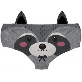 Ear Pantie - Cutie Raccoon (6-10 UK Size)