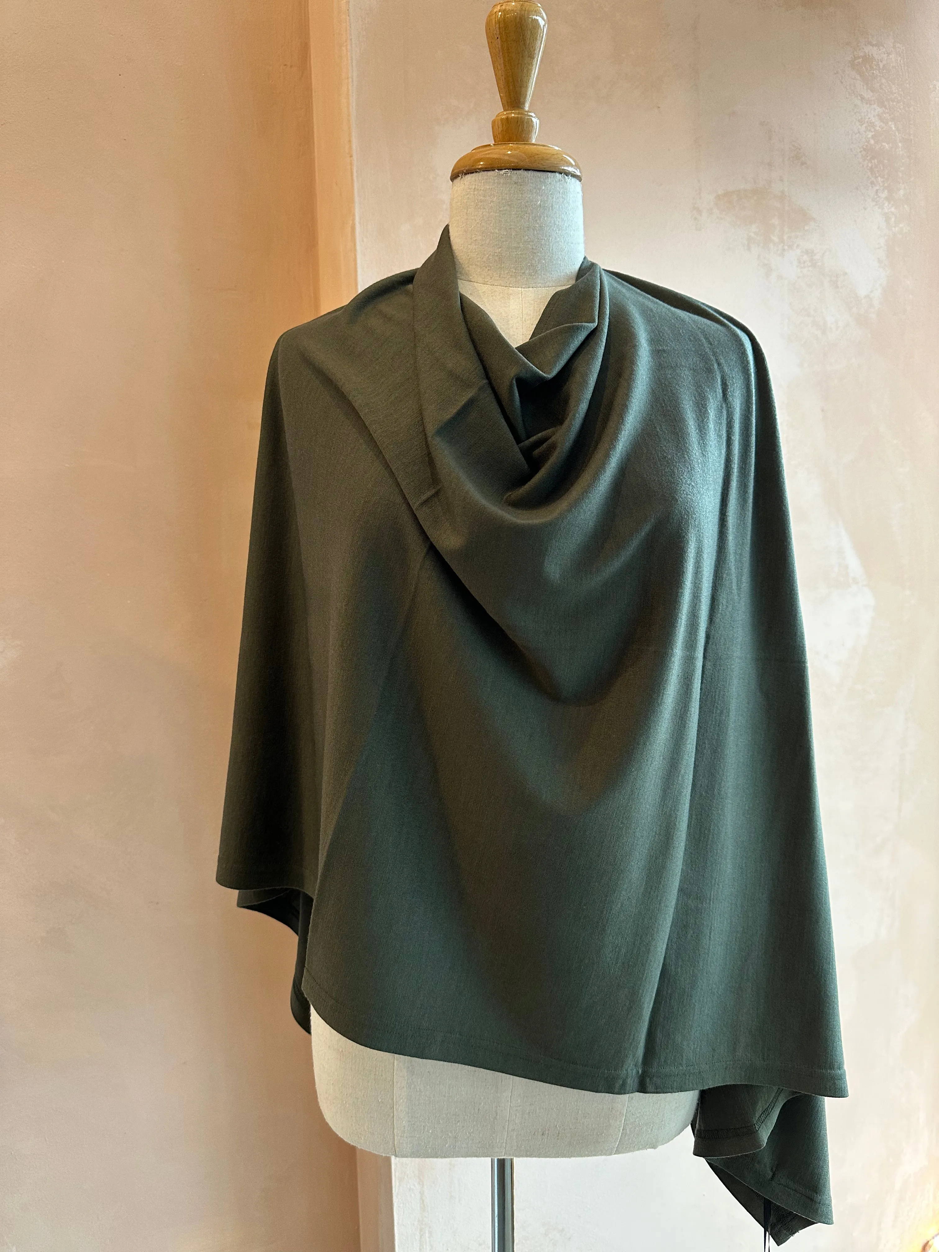 Ebony - 100% Wool Poncho - Seasonal Colours