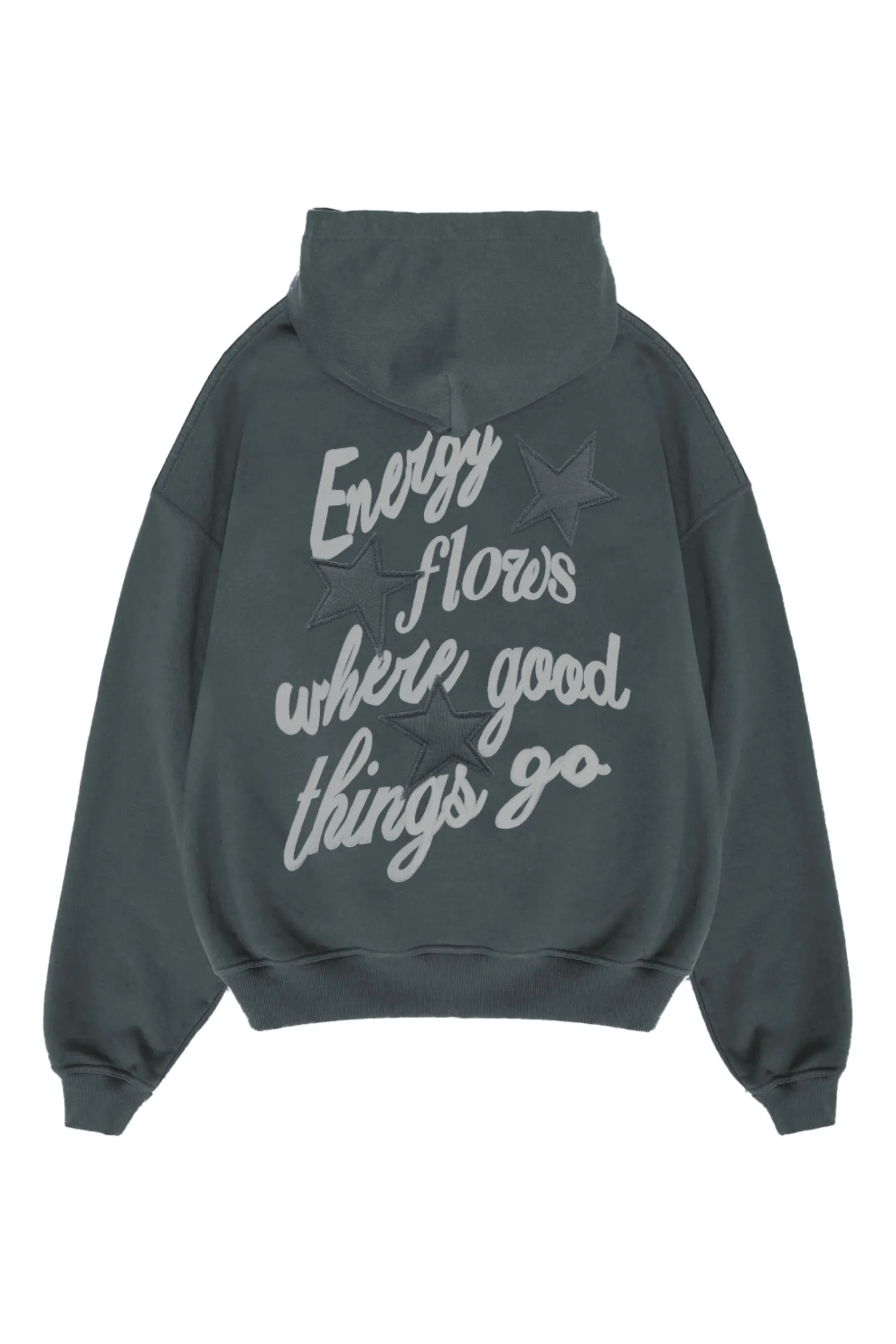 Energy Flows Shadow Grey Hoodie