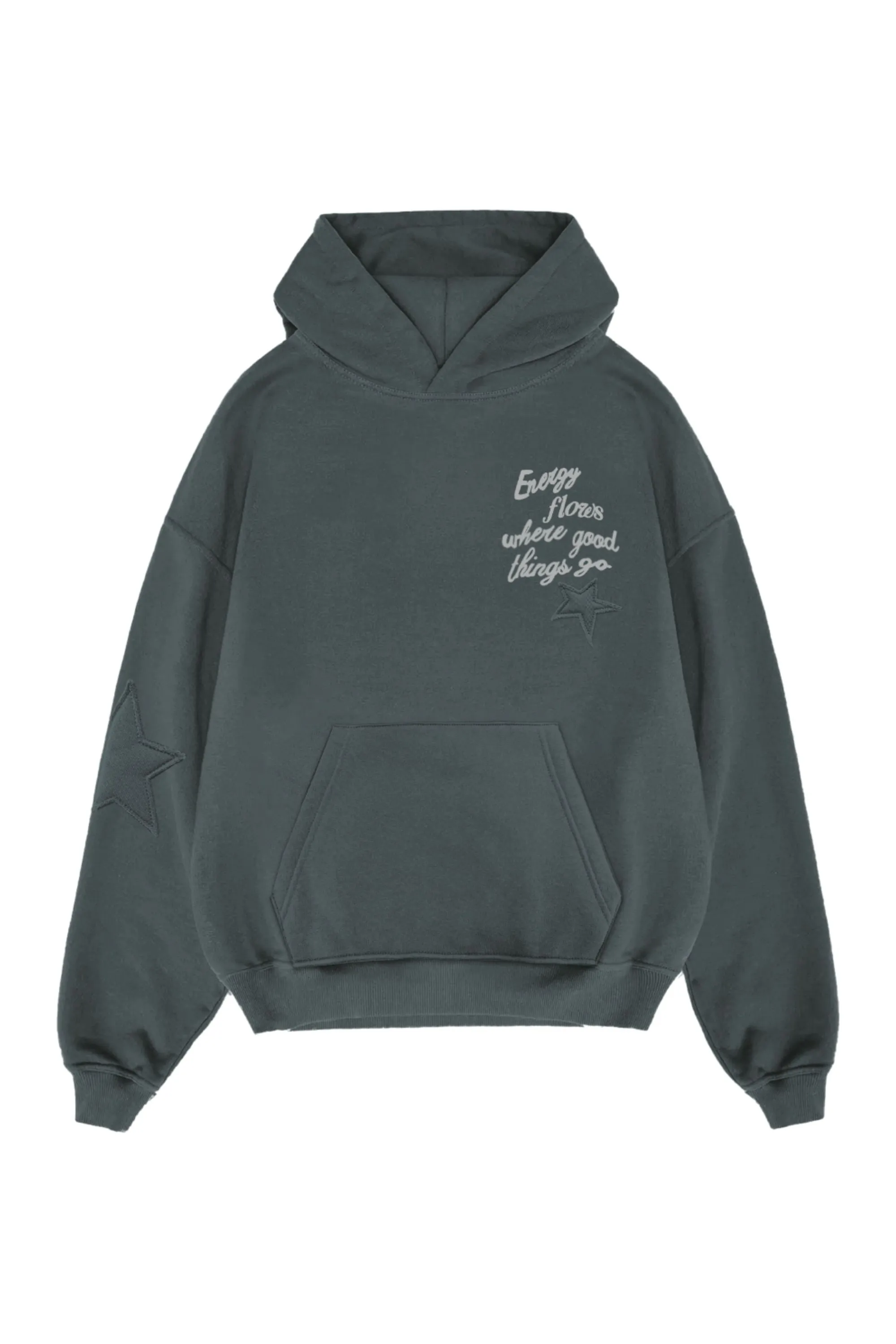 Energy Flows Shadow Grey Hoodie