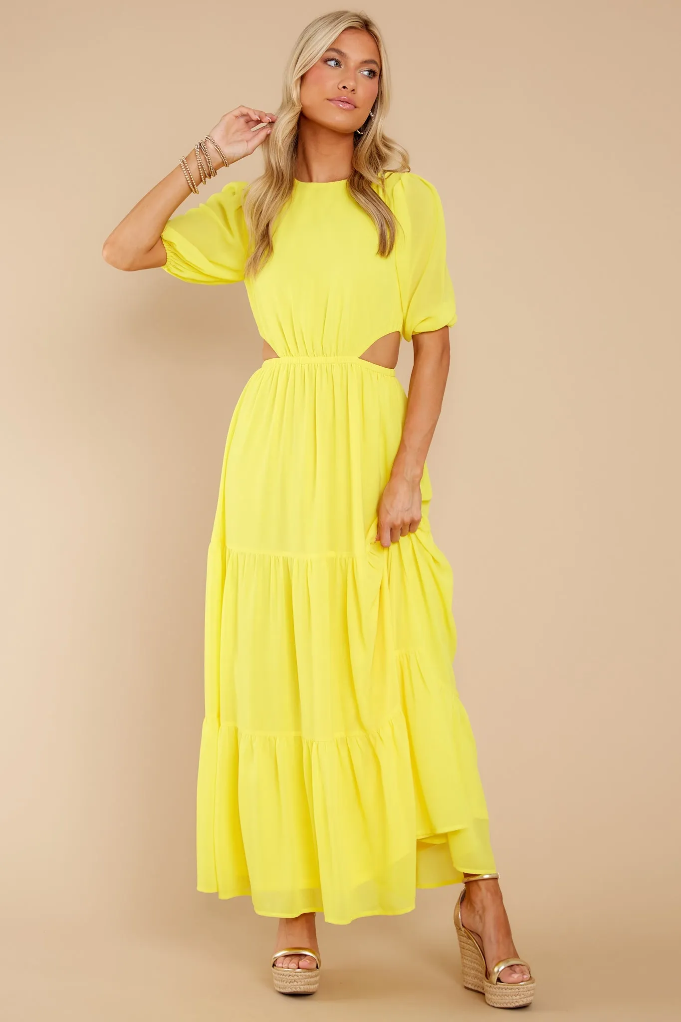 Enjoy The Sunshine Yellow Maxi Dress