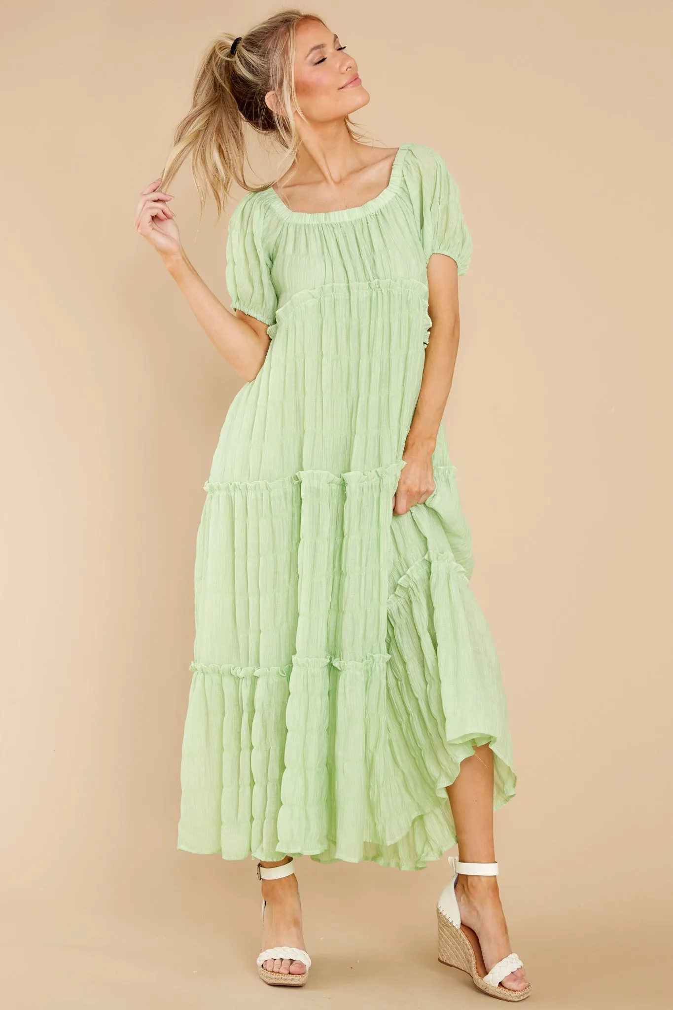 Exploring Love Pastel Green Maxi Dress