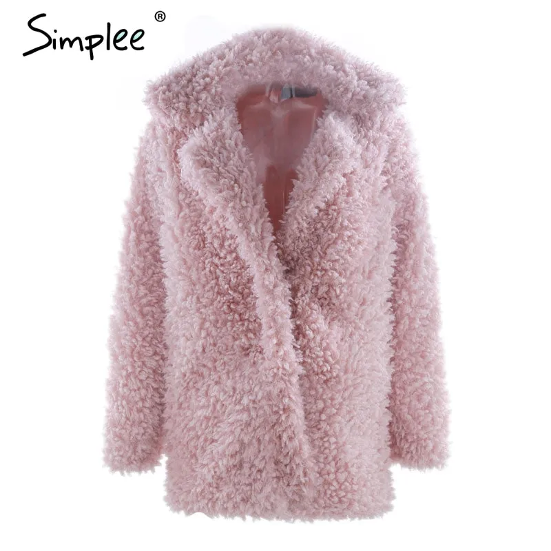 Faux Fur Trendy Streetwear Autumn Winter Jacket Coat (Plus Size)