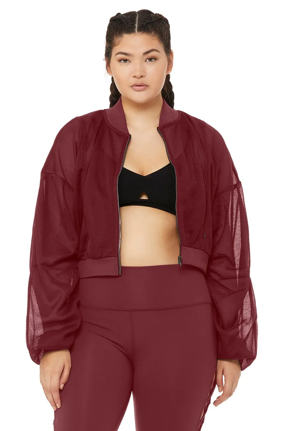 Field Crop Jacket - Black Cherry