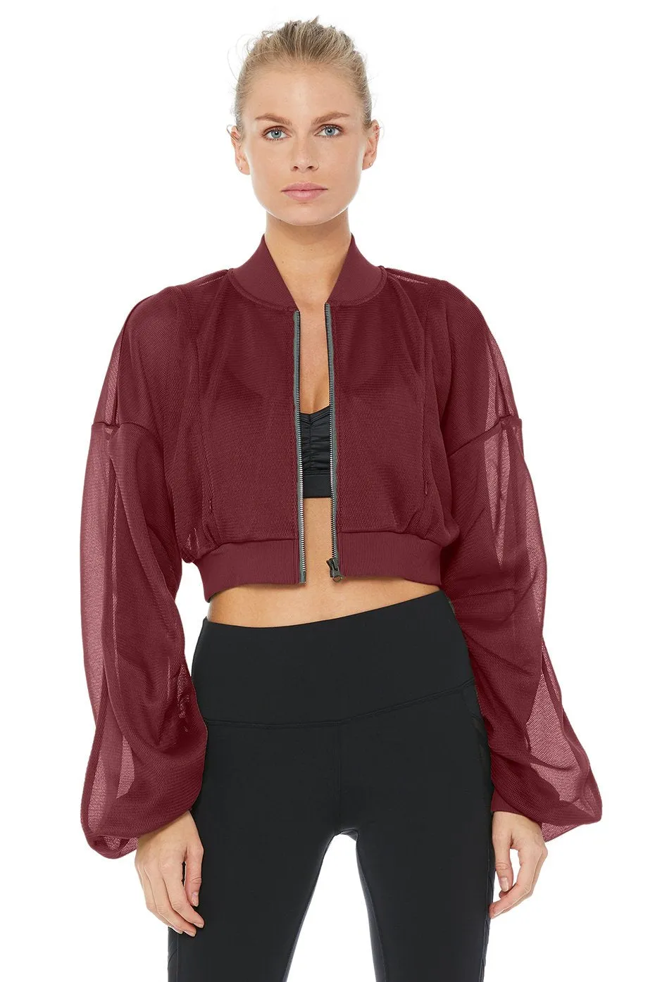 Field Crop Jacket - Black Cherry