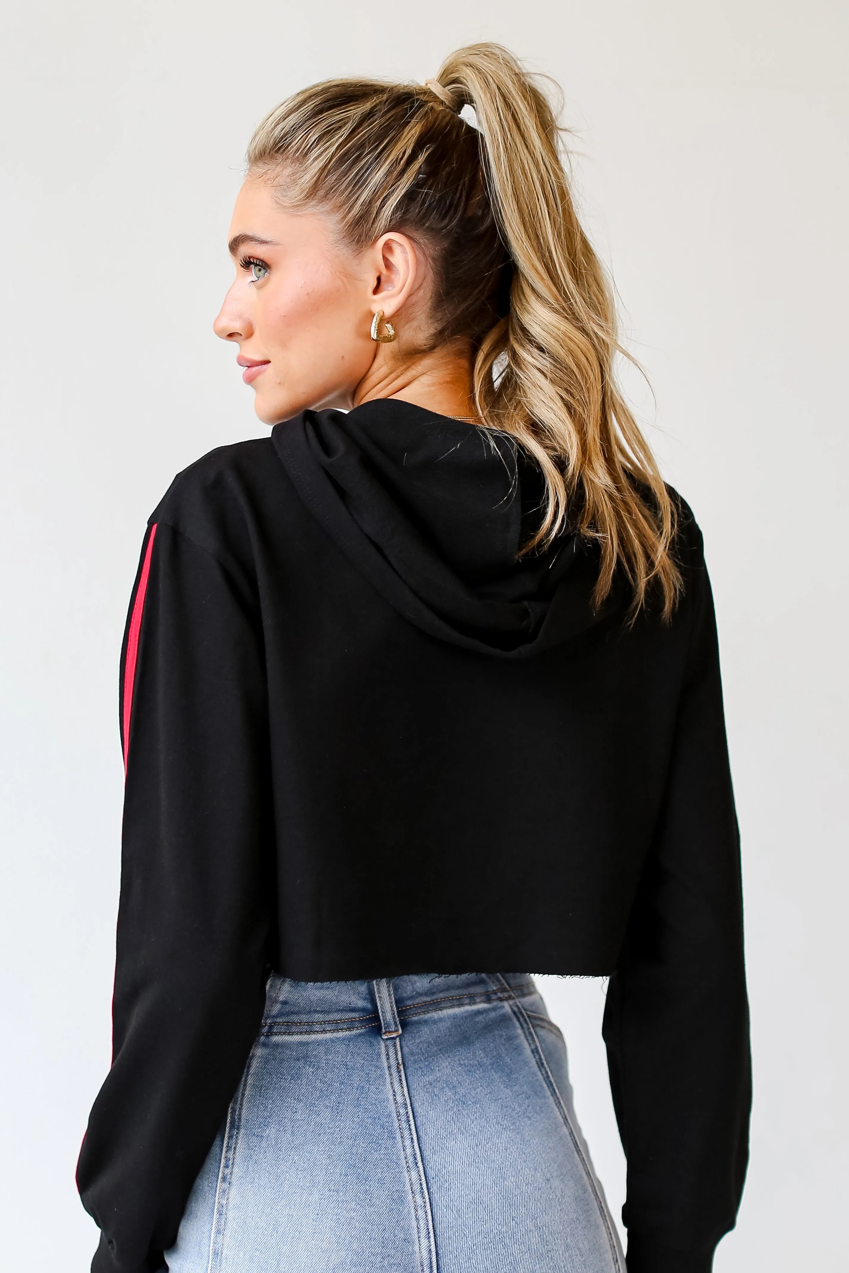 FINAL SALE - Game Day Cropped Hoodie