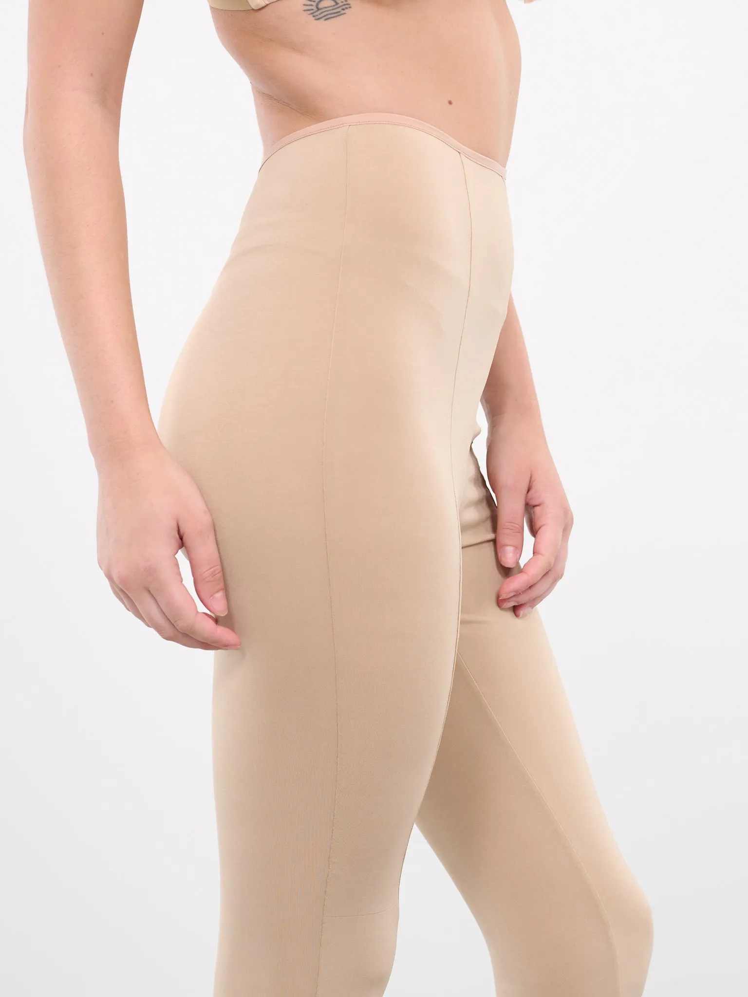 Flared Slit Leggings (TRS031-SANDC)