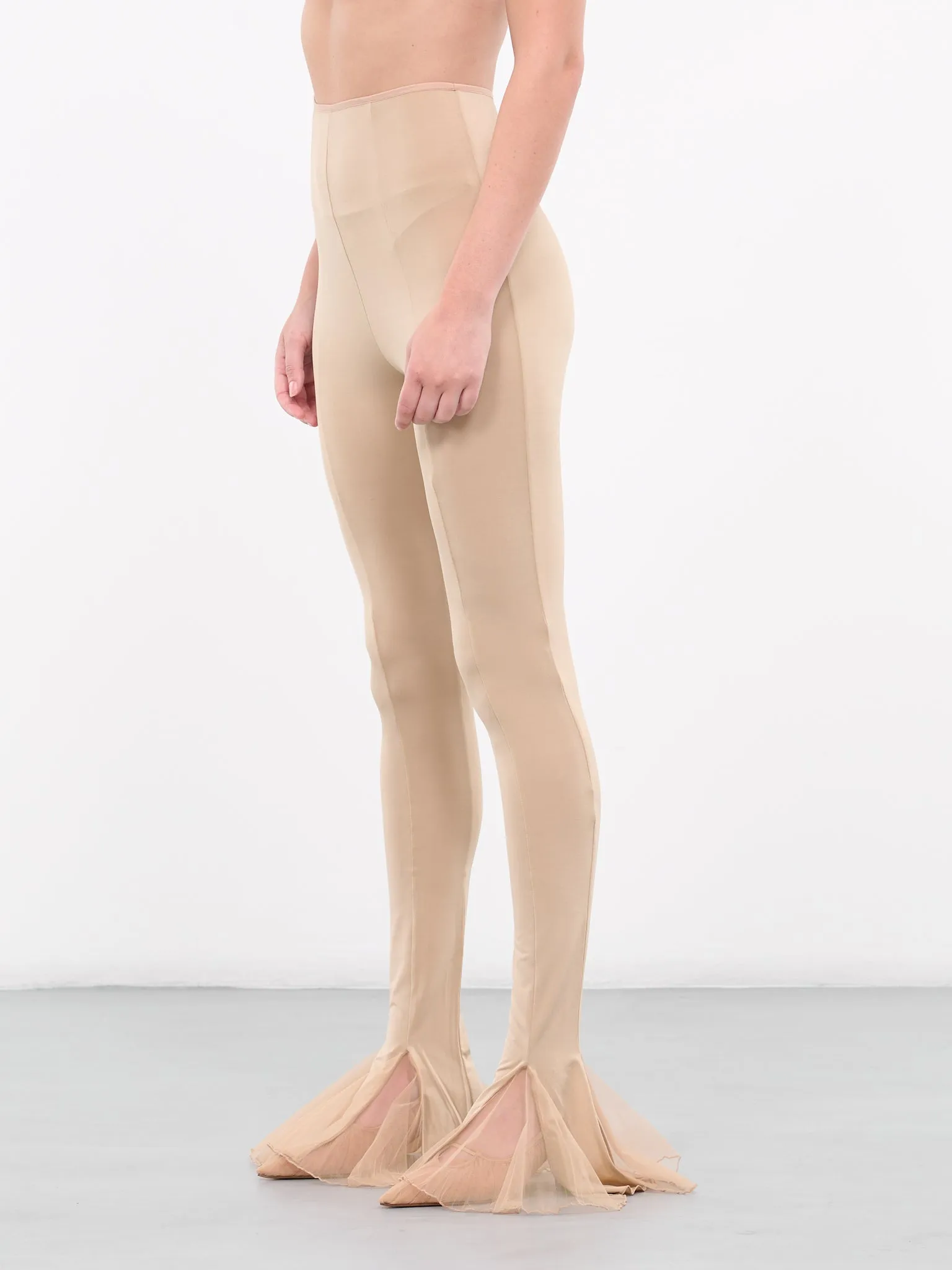 Flared Slit Leggings (TRS031-SANDC)