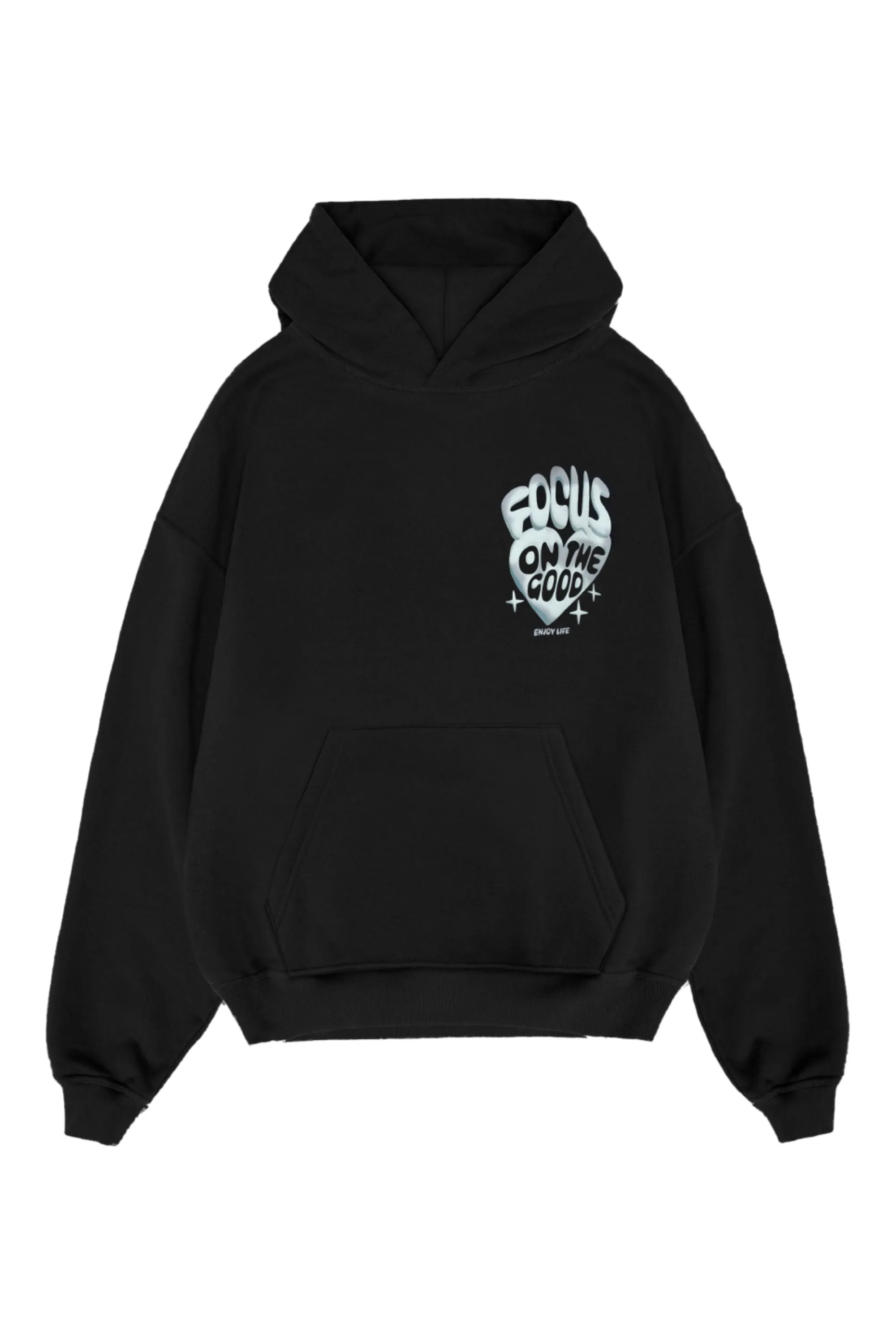 Focus On The Good Black Hoodie