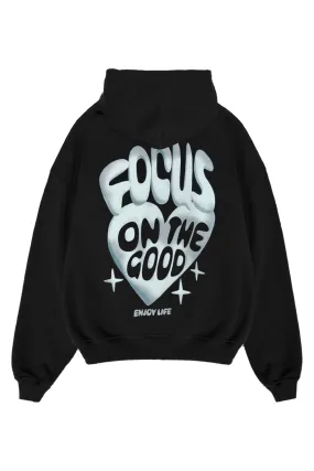 Focus On The Good Black Hoodie