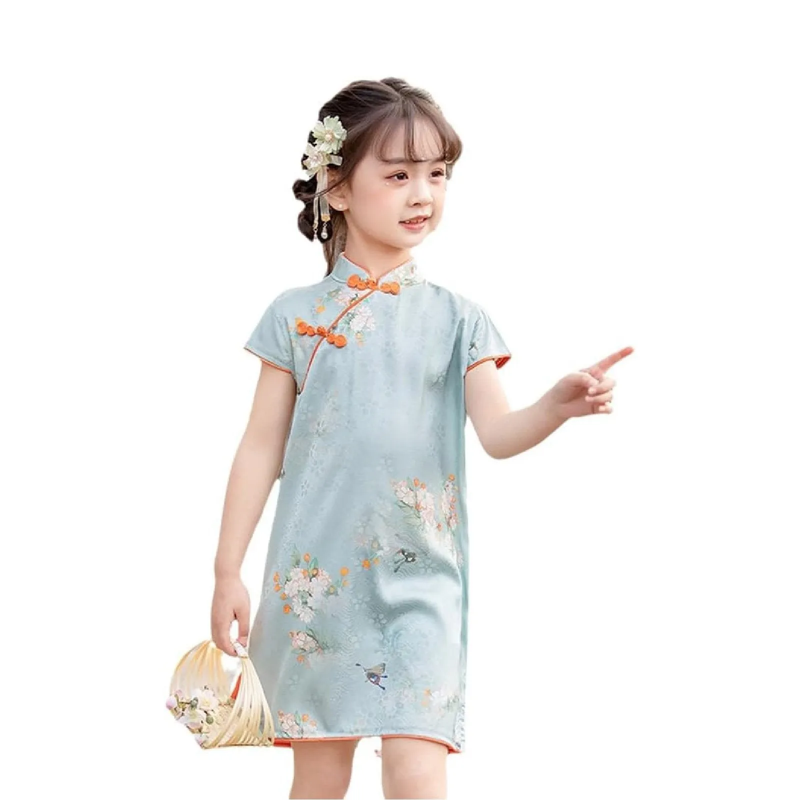 'Fragrant' Girl's Chinese Qipao Dress