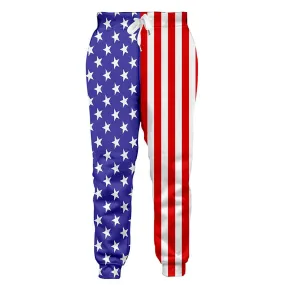 Funny American Flag Joggers