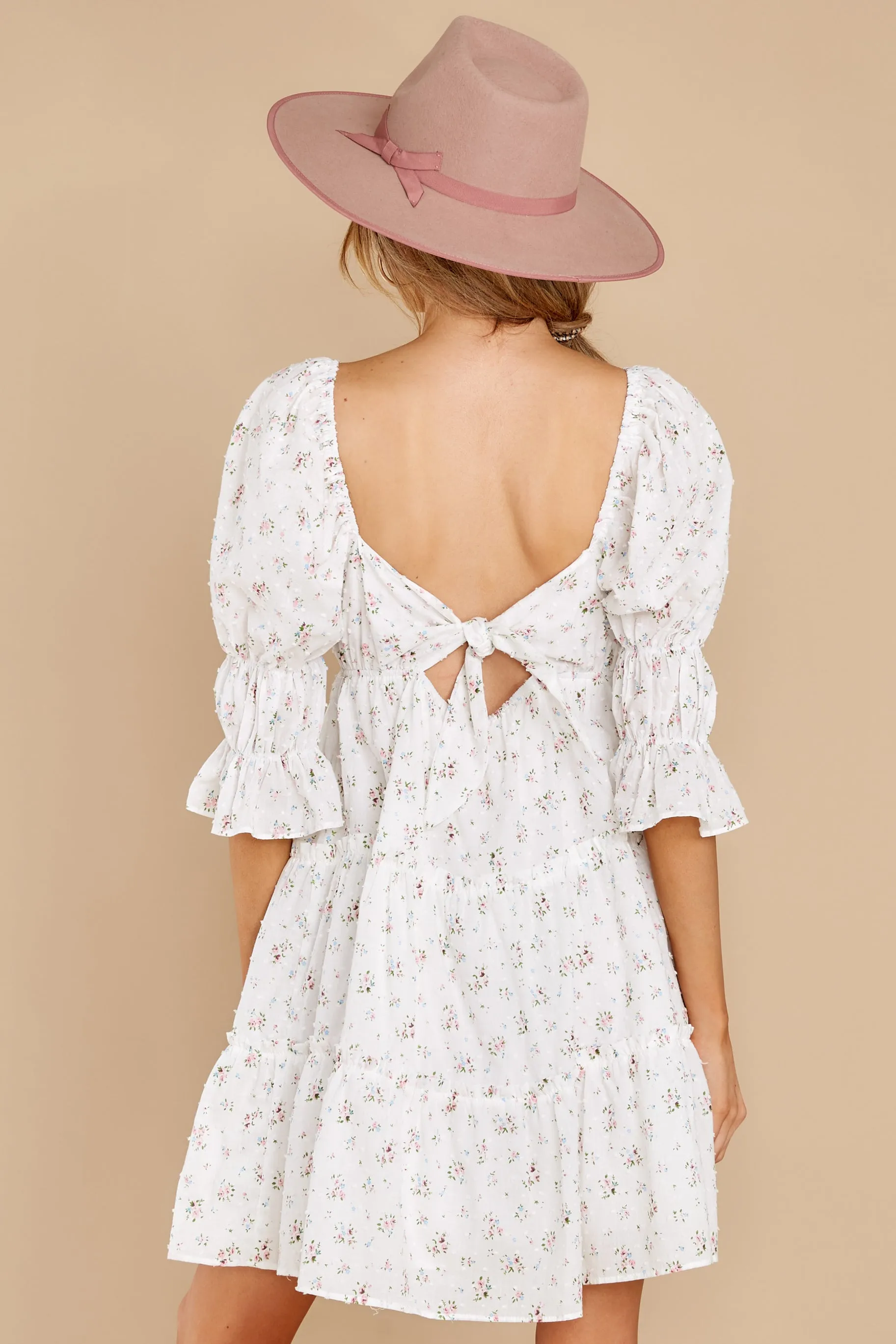 Genuine Smiles White Floral Print Dress