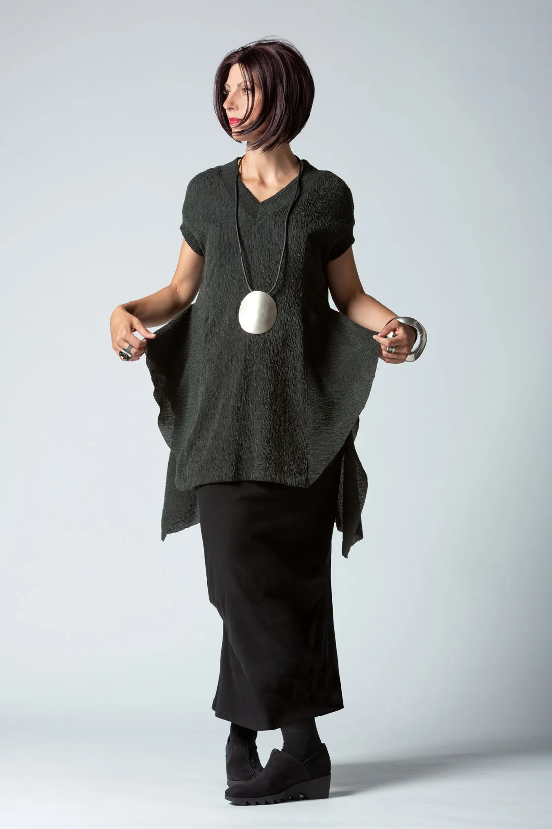 Gershon Riga Tunic in Dark Green