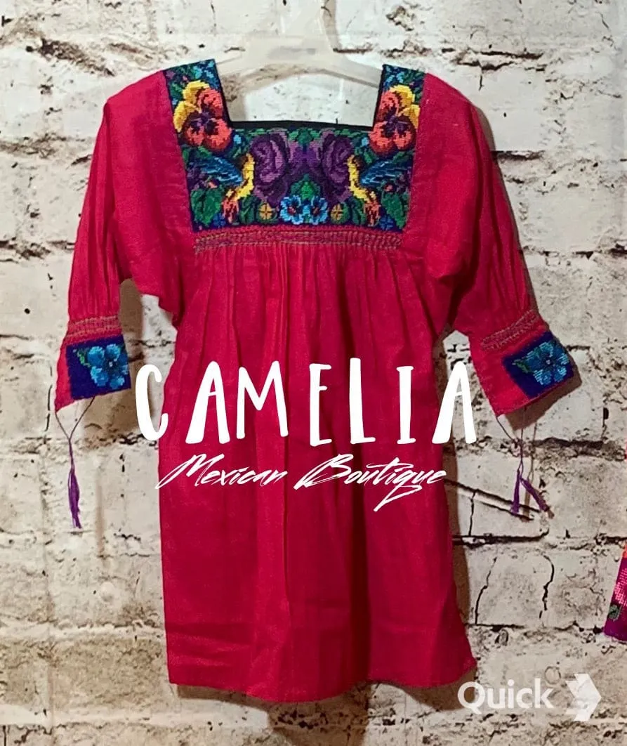 Girl Mexican Dress Dress Cross Stitch