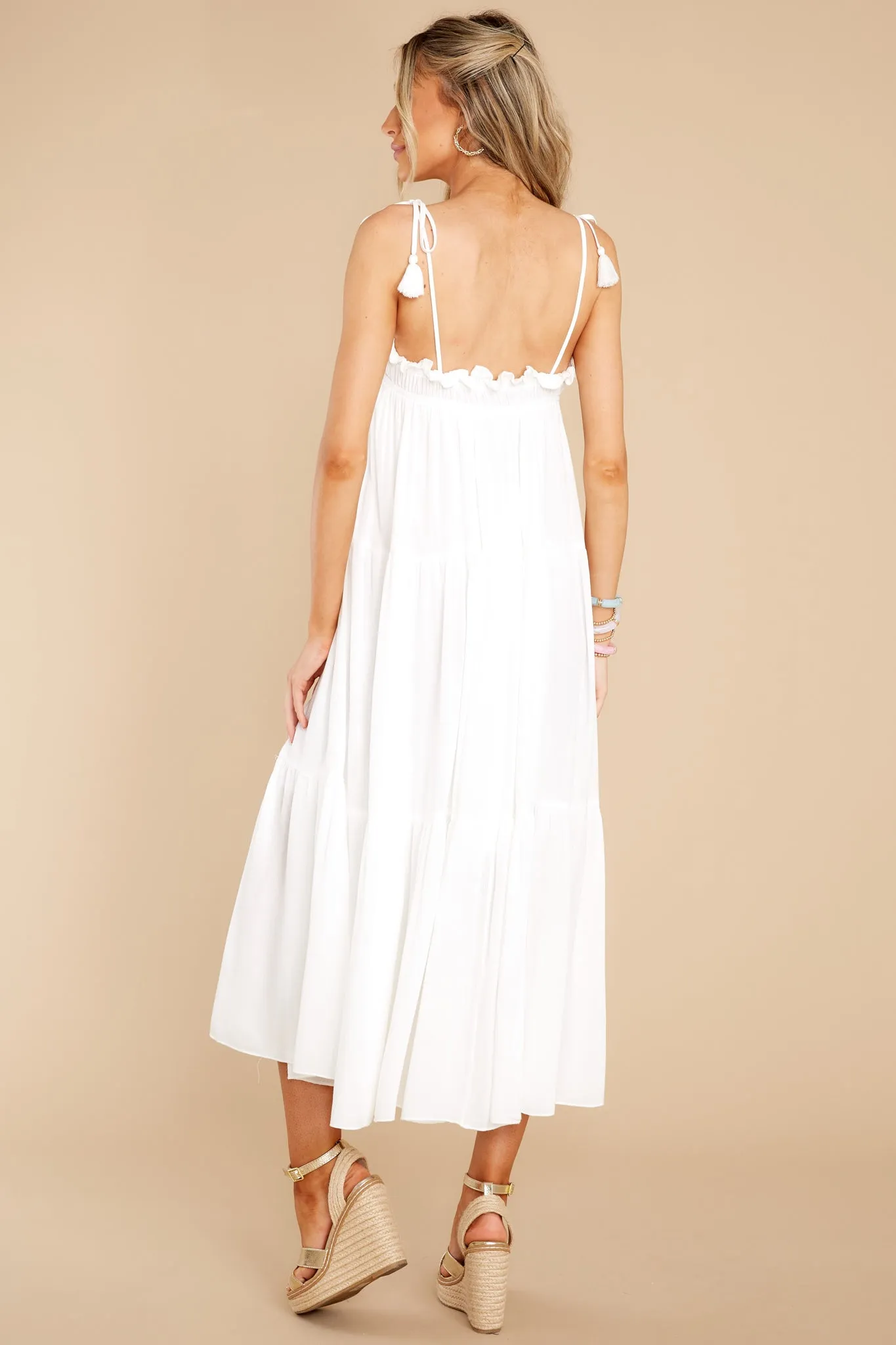 Gulf Shores Getaway White Maxi Dress