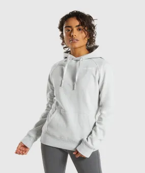 Gymshark Crest Hoodie - Light Grey