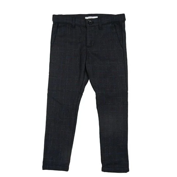 Hayes charcoal plaid pant by Motu