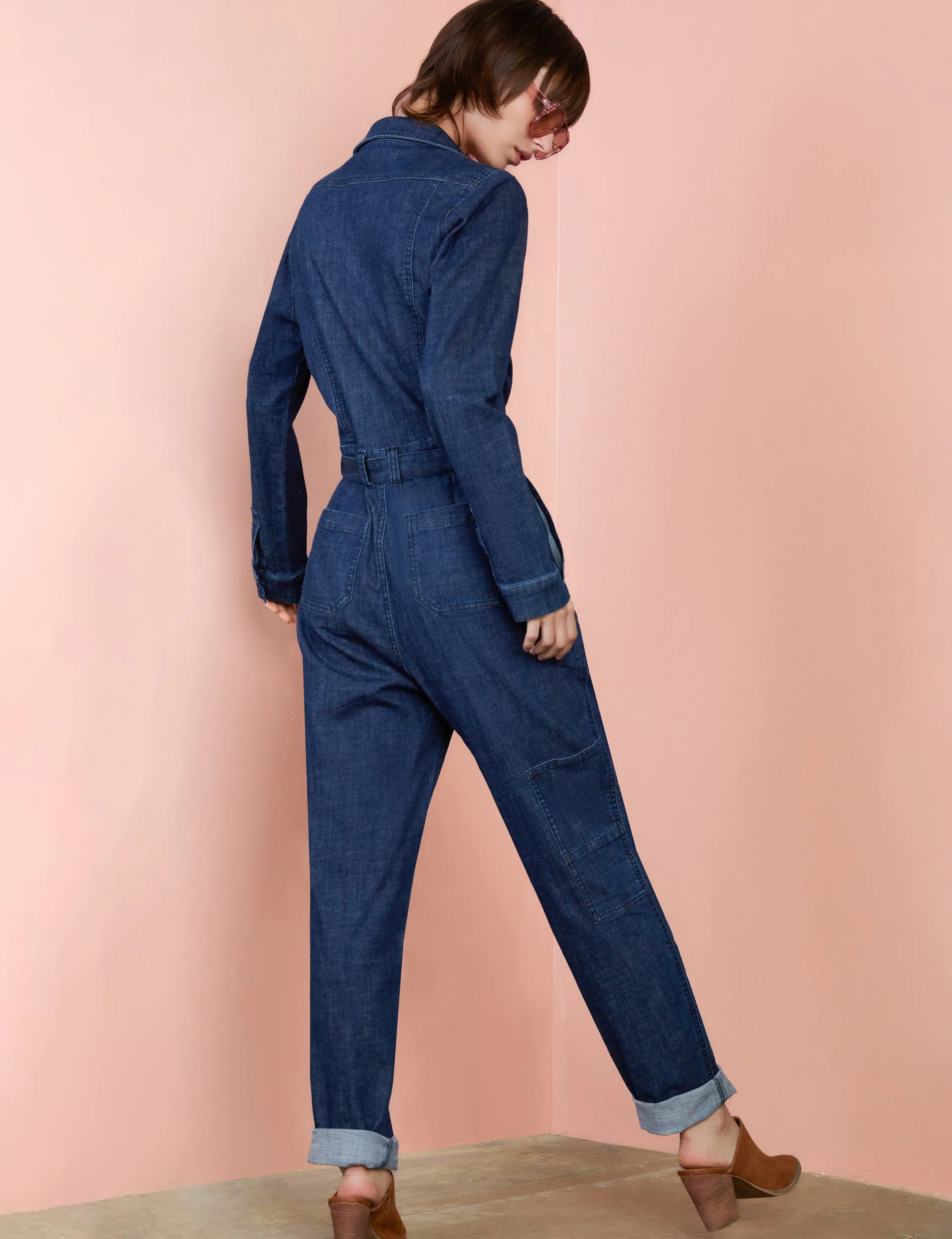 Hi-Bar Denim Jumpsuit