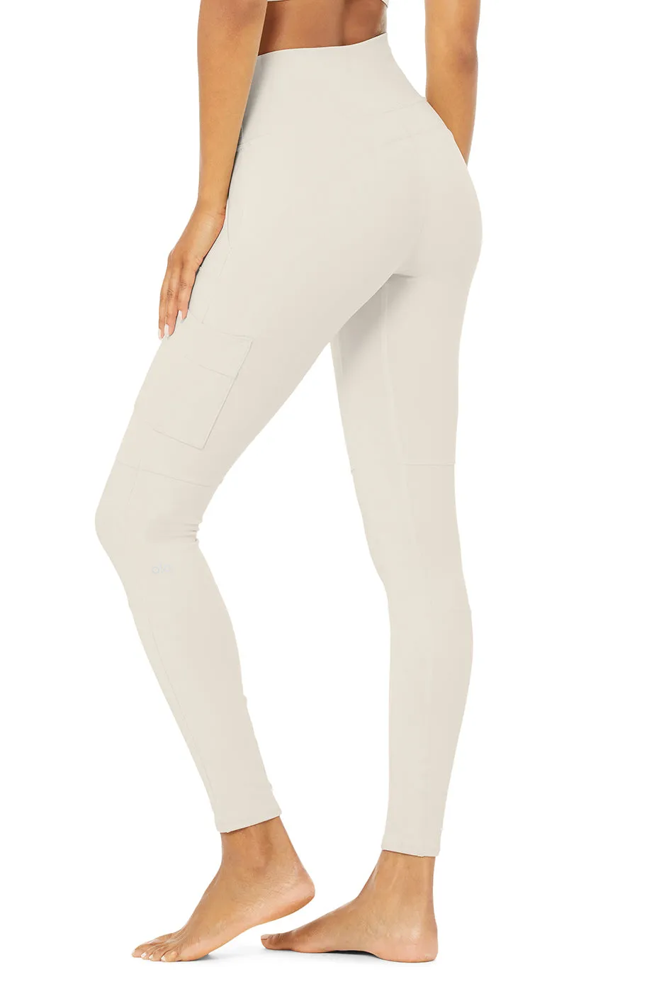 High-Waist Cargo Legging - Bone