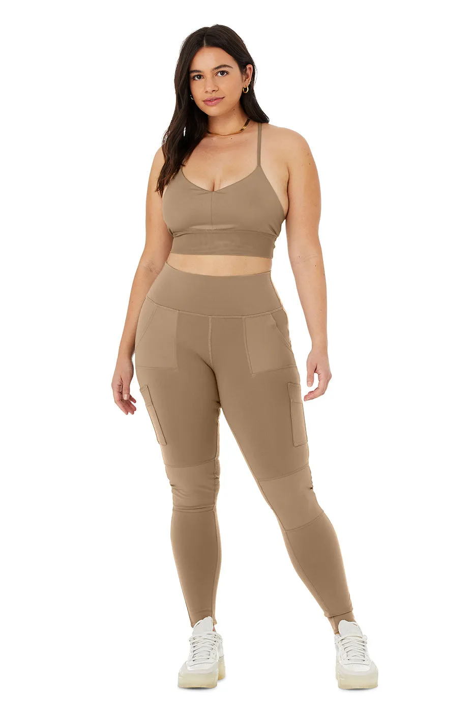 High-Waist Cargo Legging - Gravel