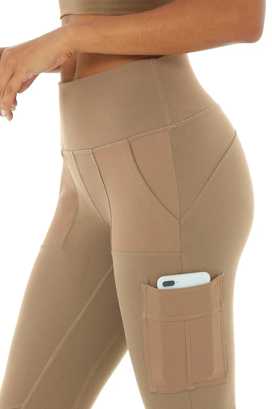 High-Waist Cargo Legging - Gravel