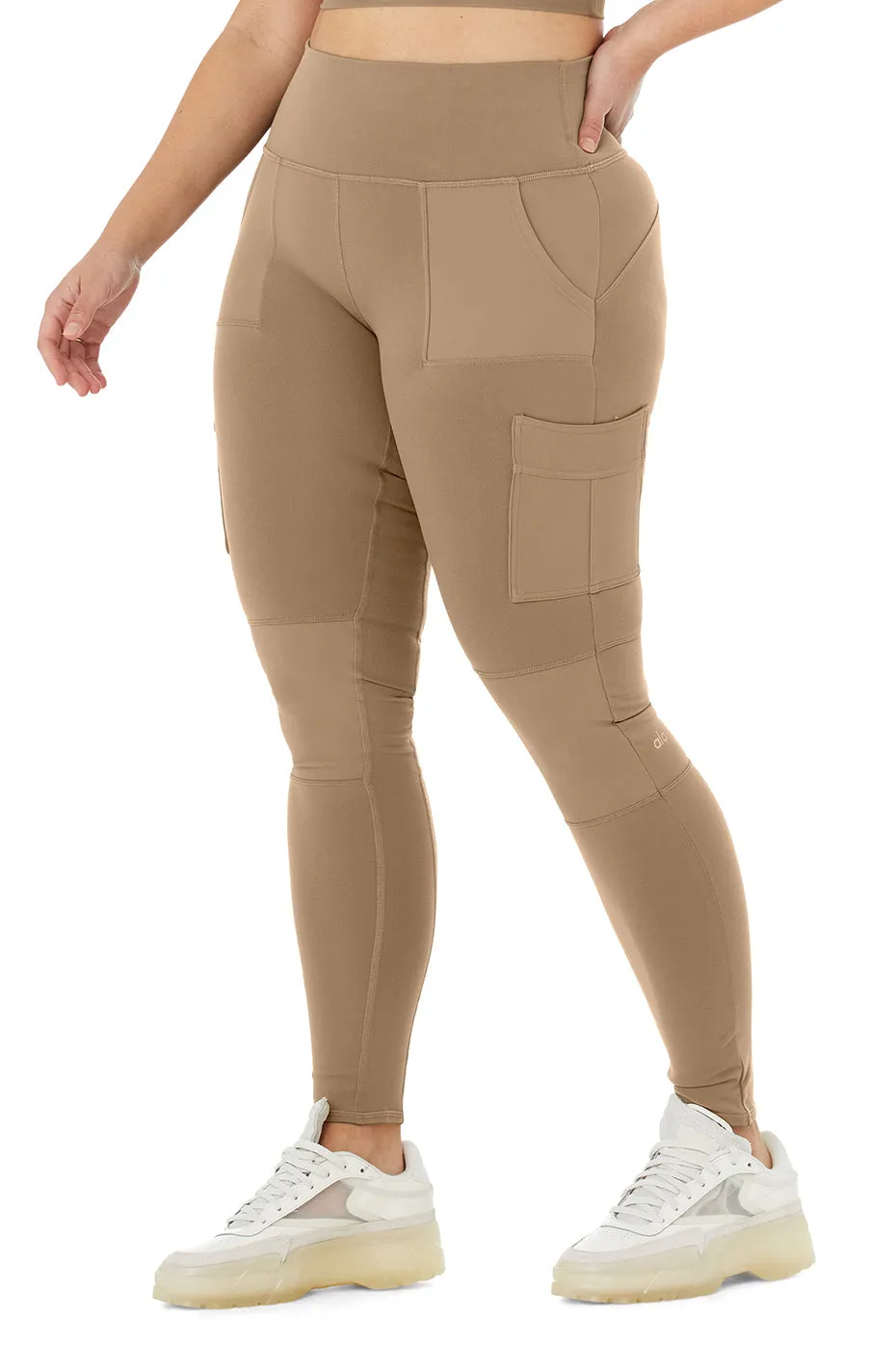 High-Waist Cargo Legging - Gravel