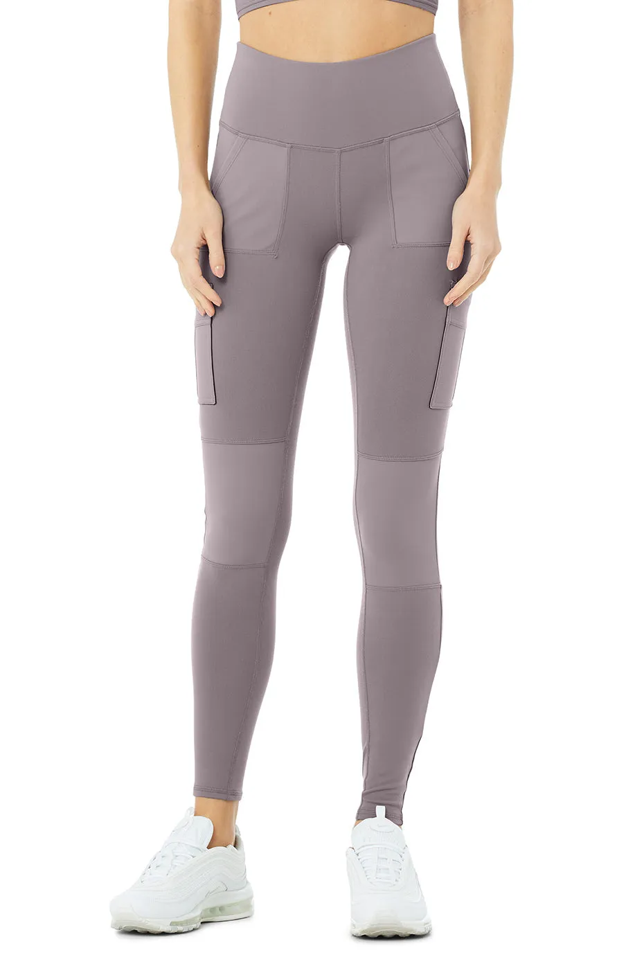 High-Waist Cargo Legging - Purple Dusk