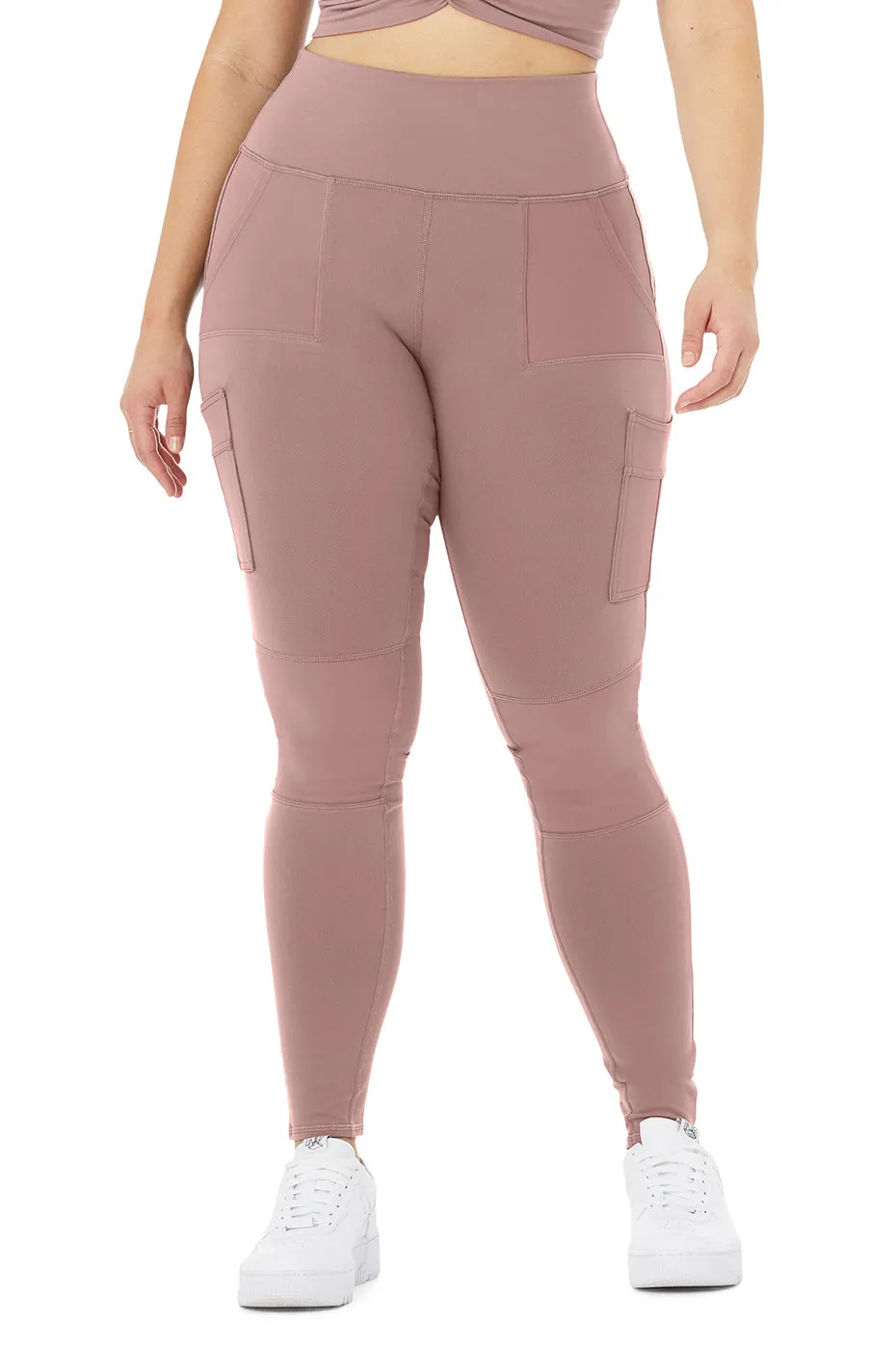 High-Waist Cargo Legging - Woodrose