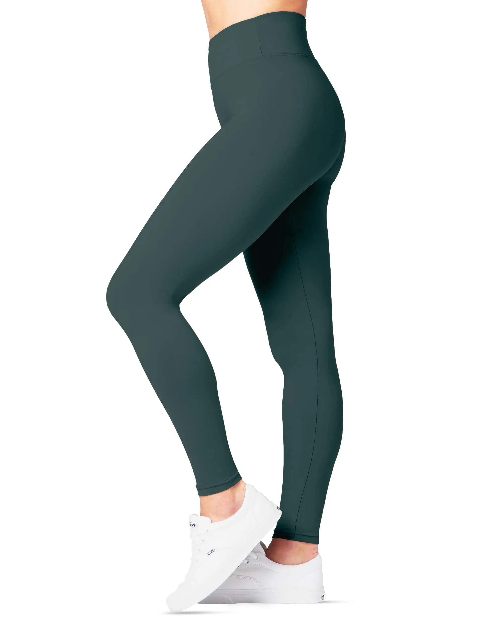 High Waisted Leggings For Women - Leggings For Regular & Plus Size Women - Sea