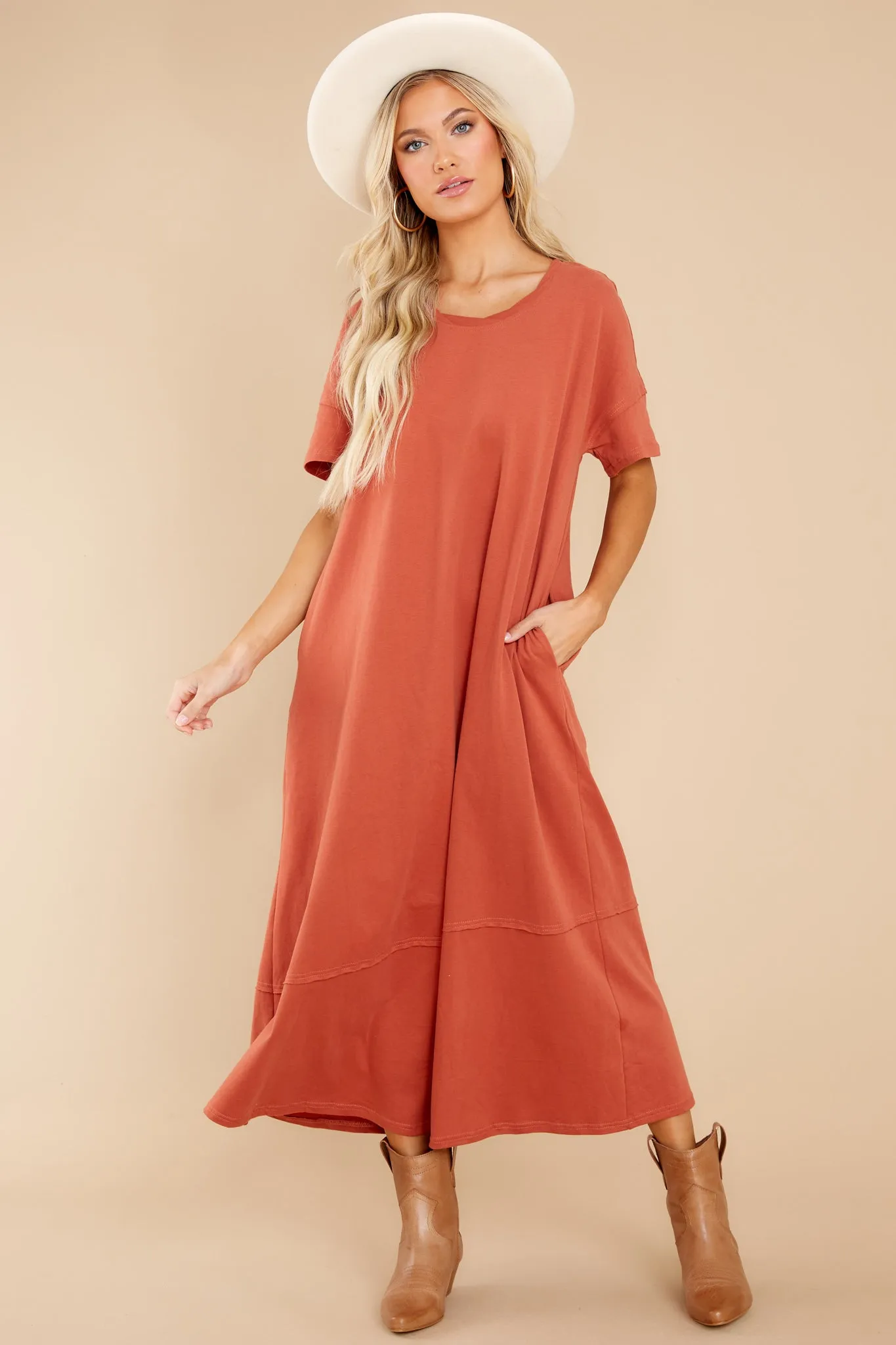 Highway Chaser Tangerine Maxi Dress