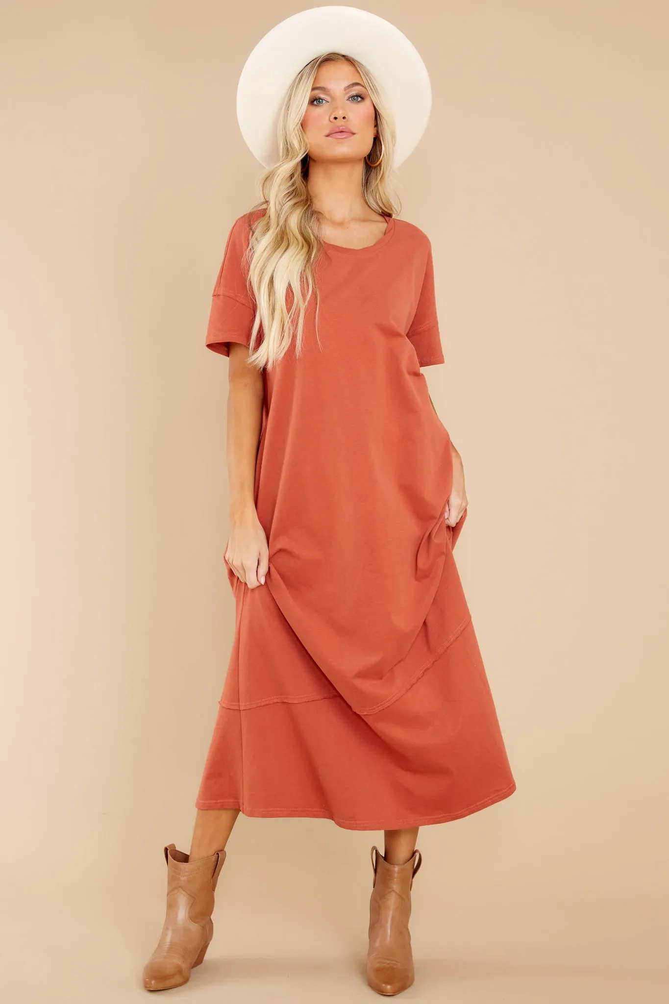 Highway Chaser Tangerine Maxi Dress