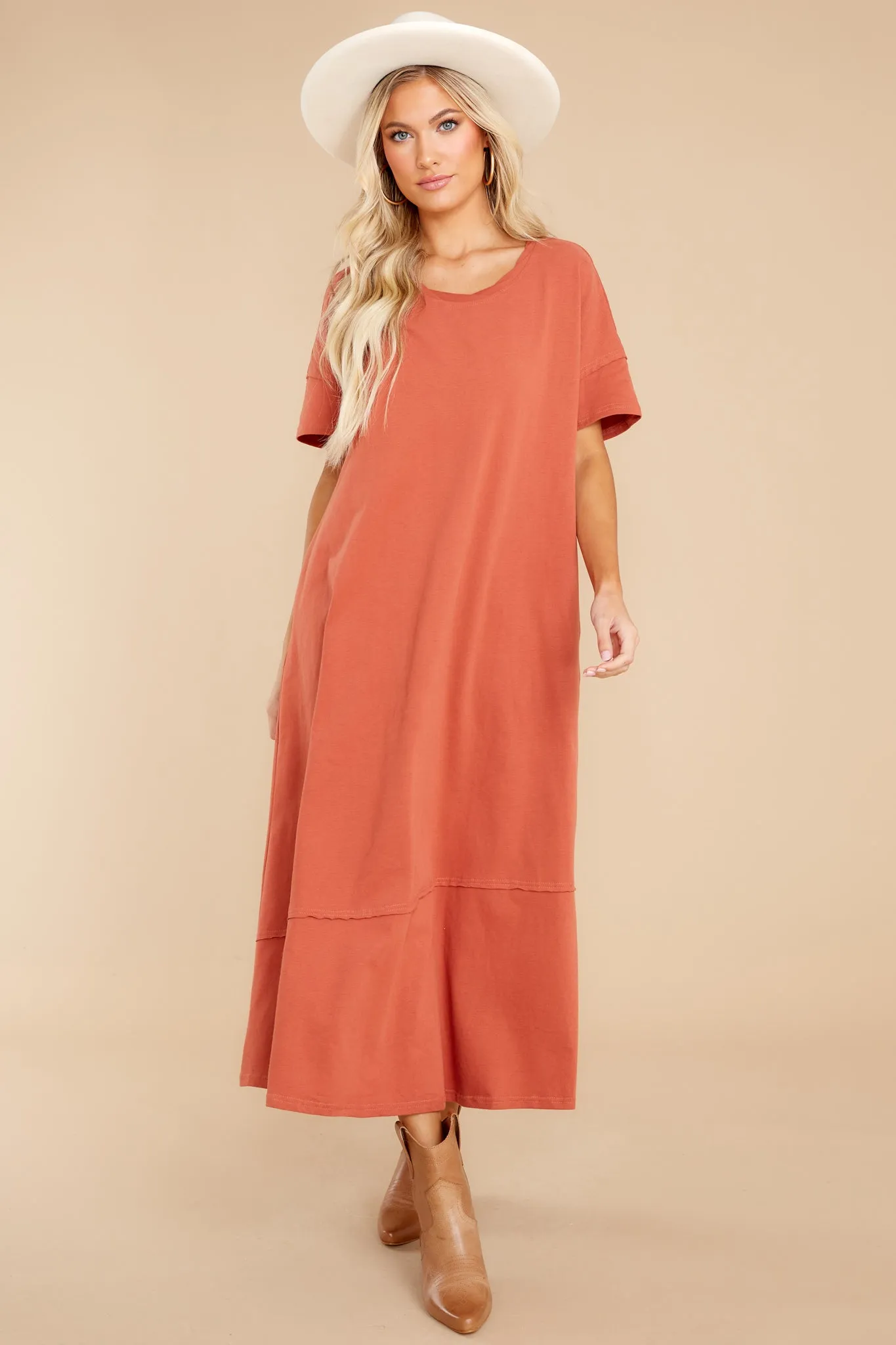 Highway Chaser Tangerine Maxi Dress