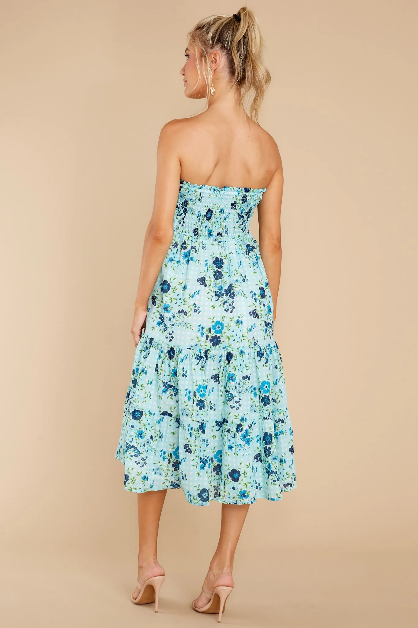 Izzy English Garden Baby Blue Skirt Dress