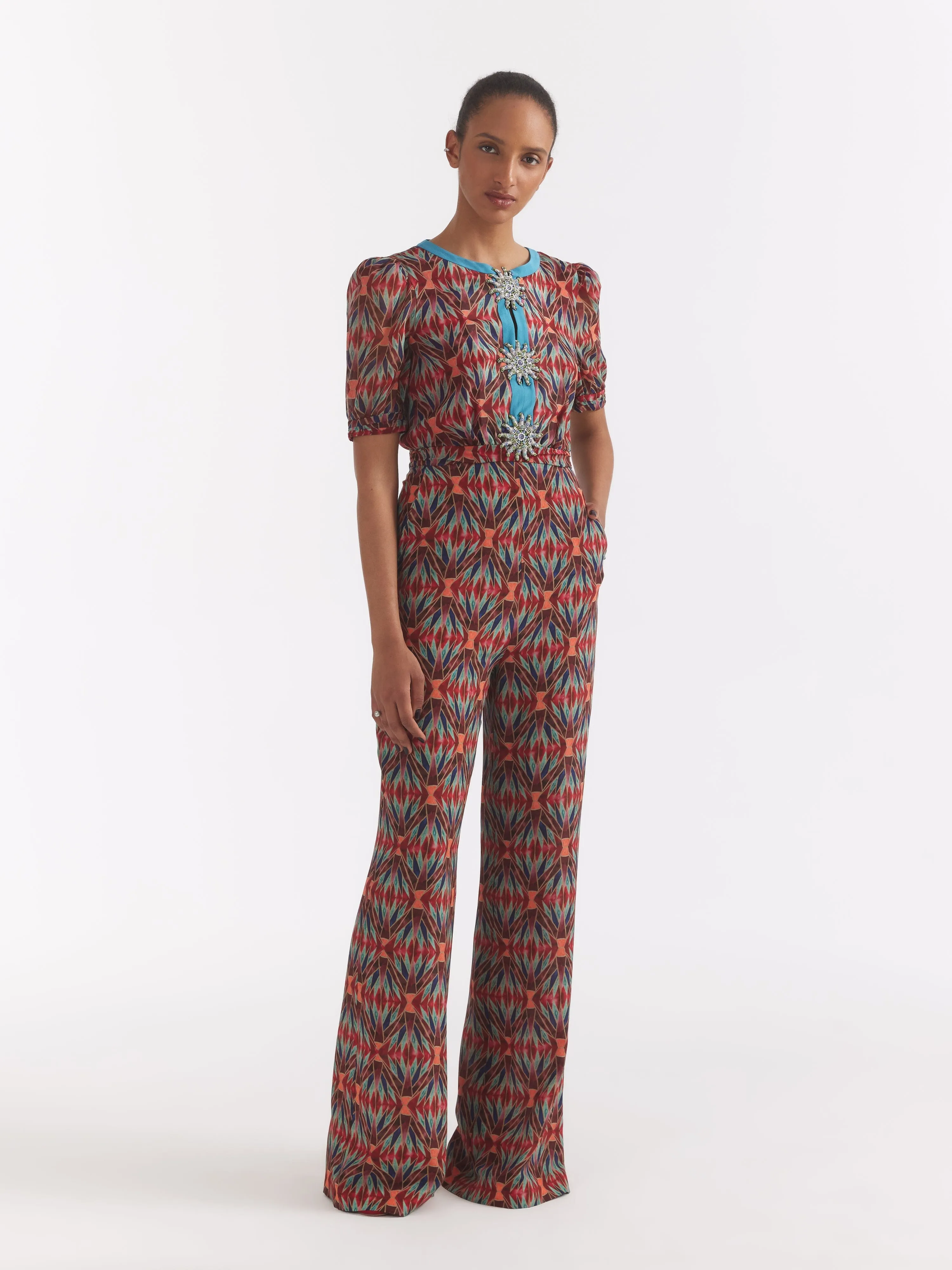 Jamie Jumpsuit in Topaz