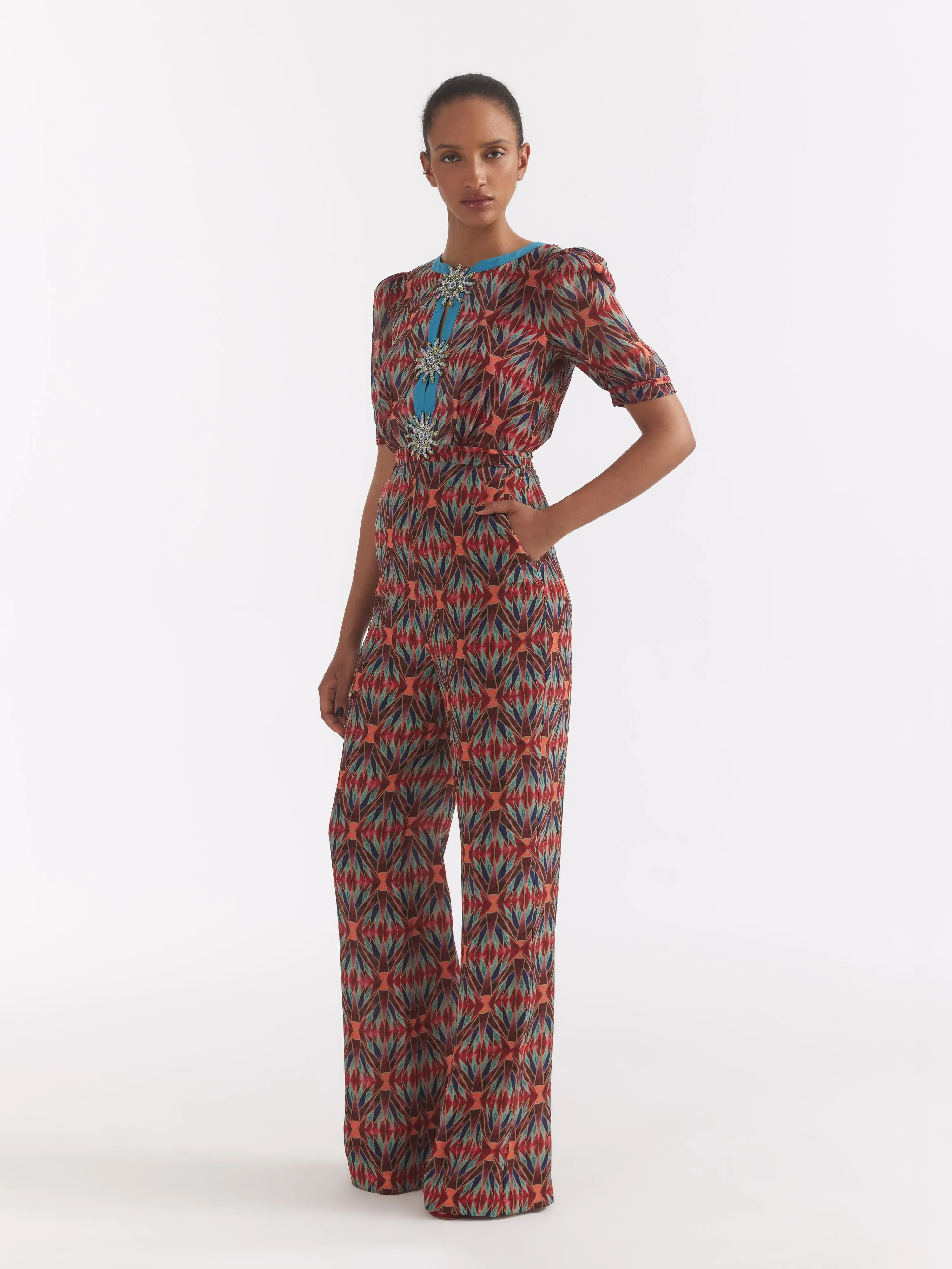 Jamie Jumpsuit in Topaz