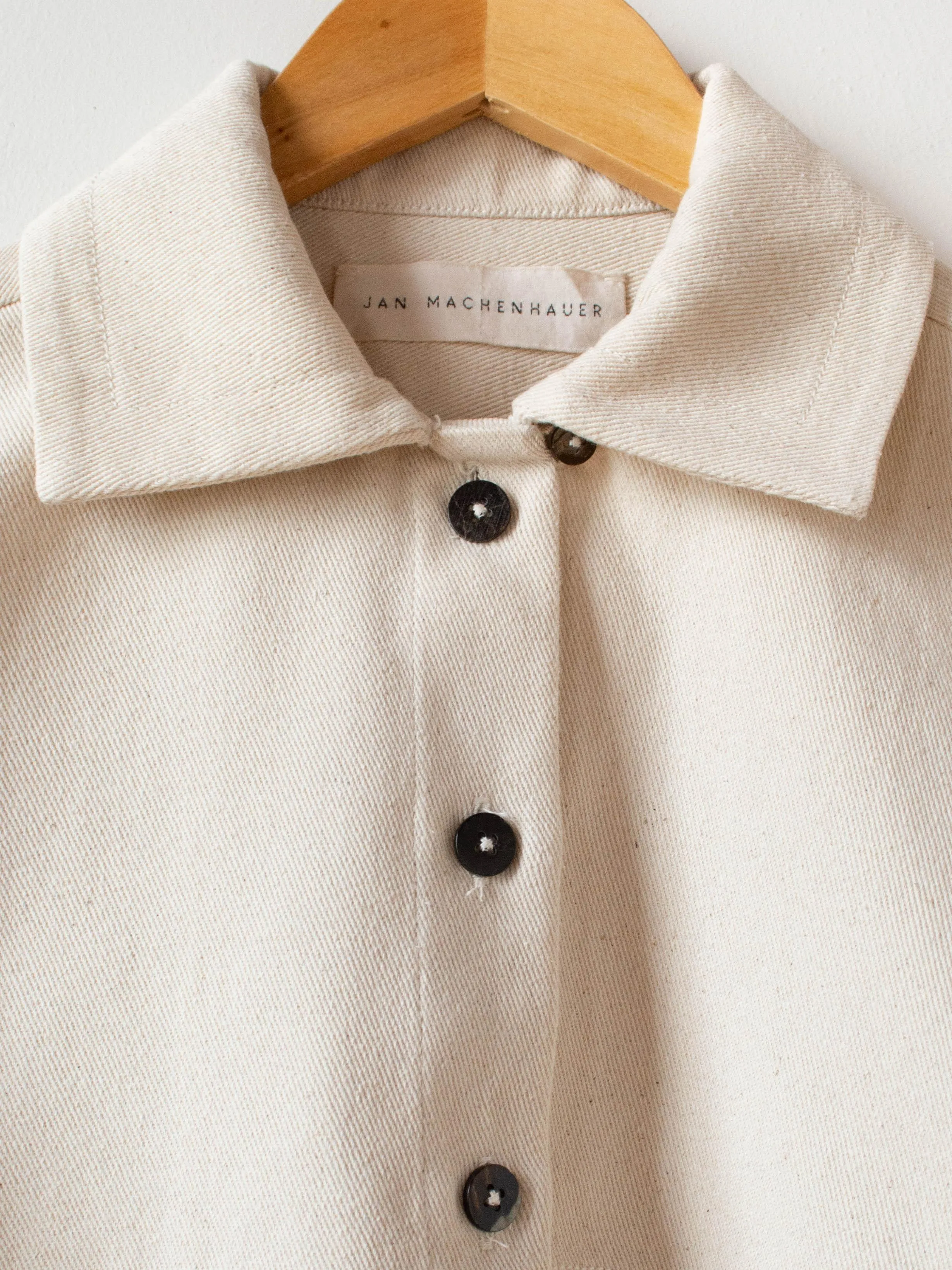 Kelly Shirt Jacket - Natural Cotton Twill