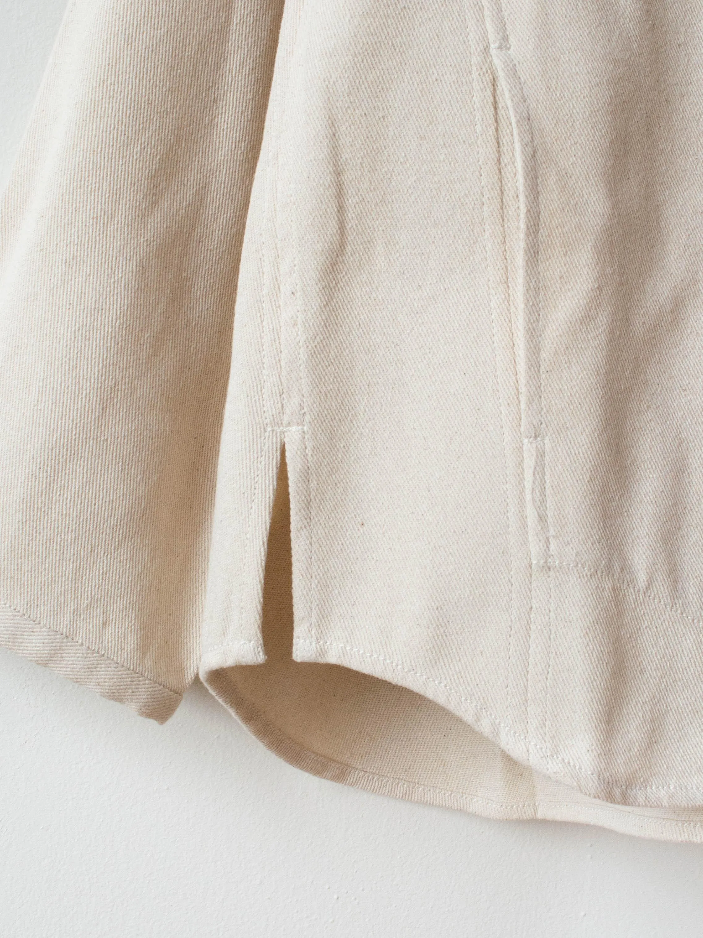 Kelly Shirt Jacket - Natural Cotton Twill